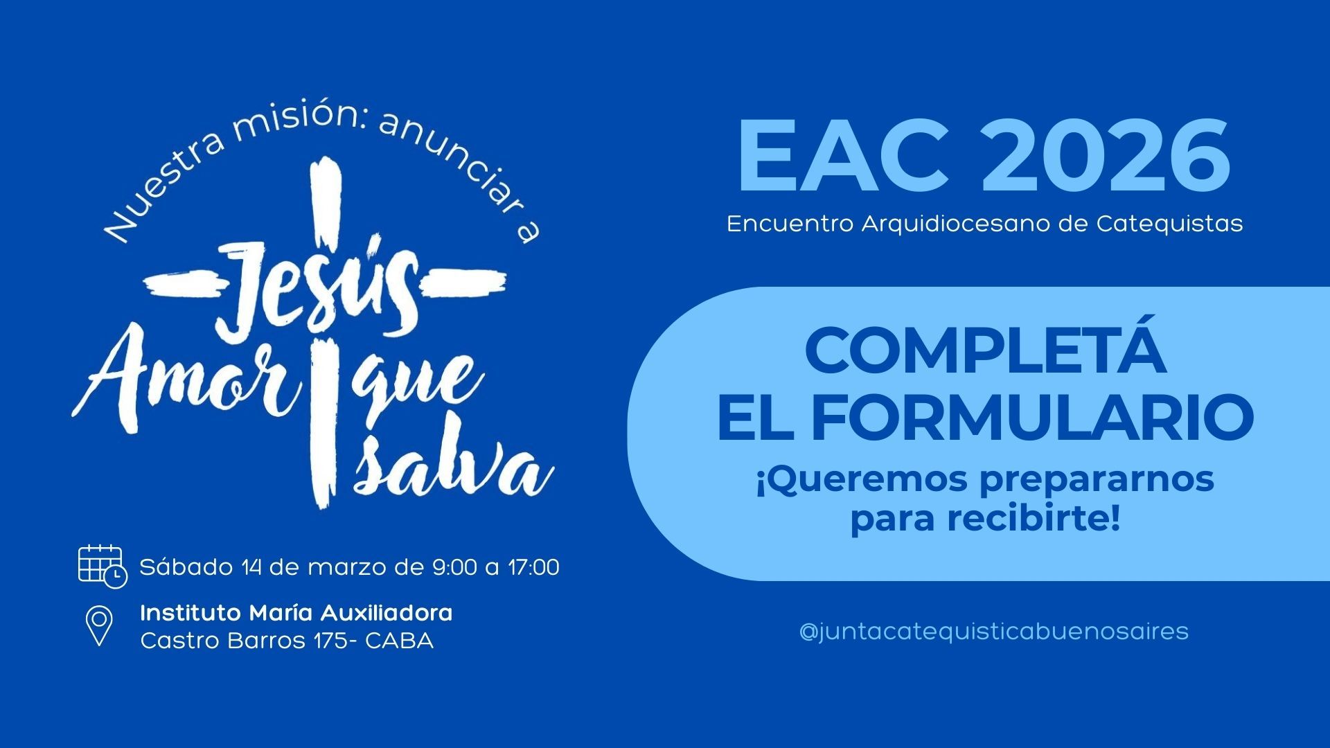 EAC 2026 - ENCUENTRO ARQUIDIOCESANO DE CATEQUISTAS