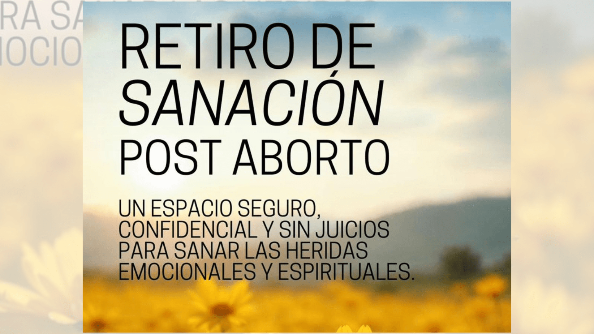 Retiro de Sanación Post Aborto - El Viñedo de Raquel Argentina