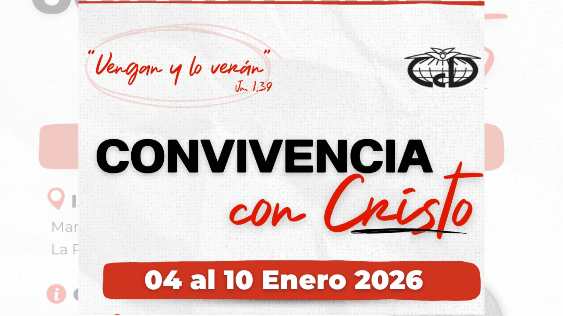 Convivencia con Cristo - Río Primero Córdoba