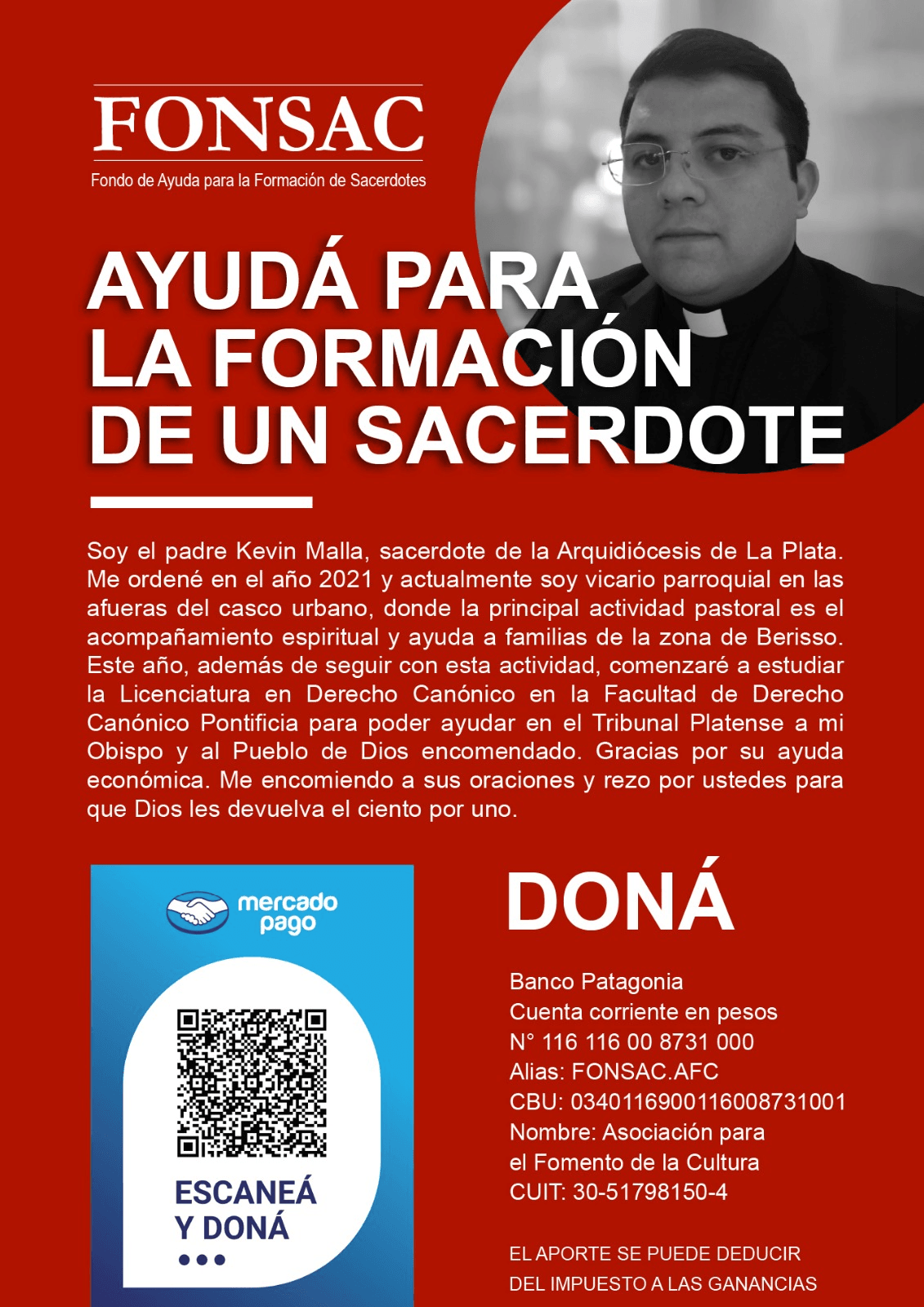 Fondo de Ayuda para la Formación de Sacerdotes logo