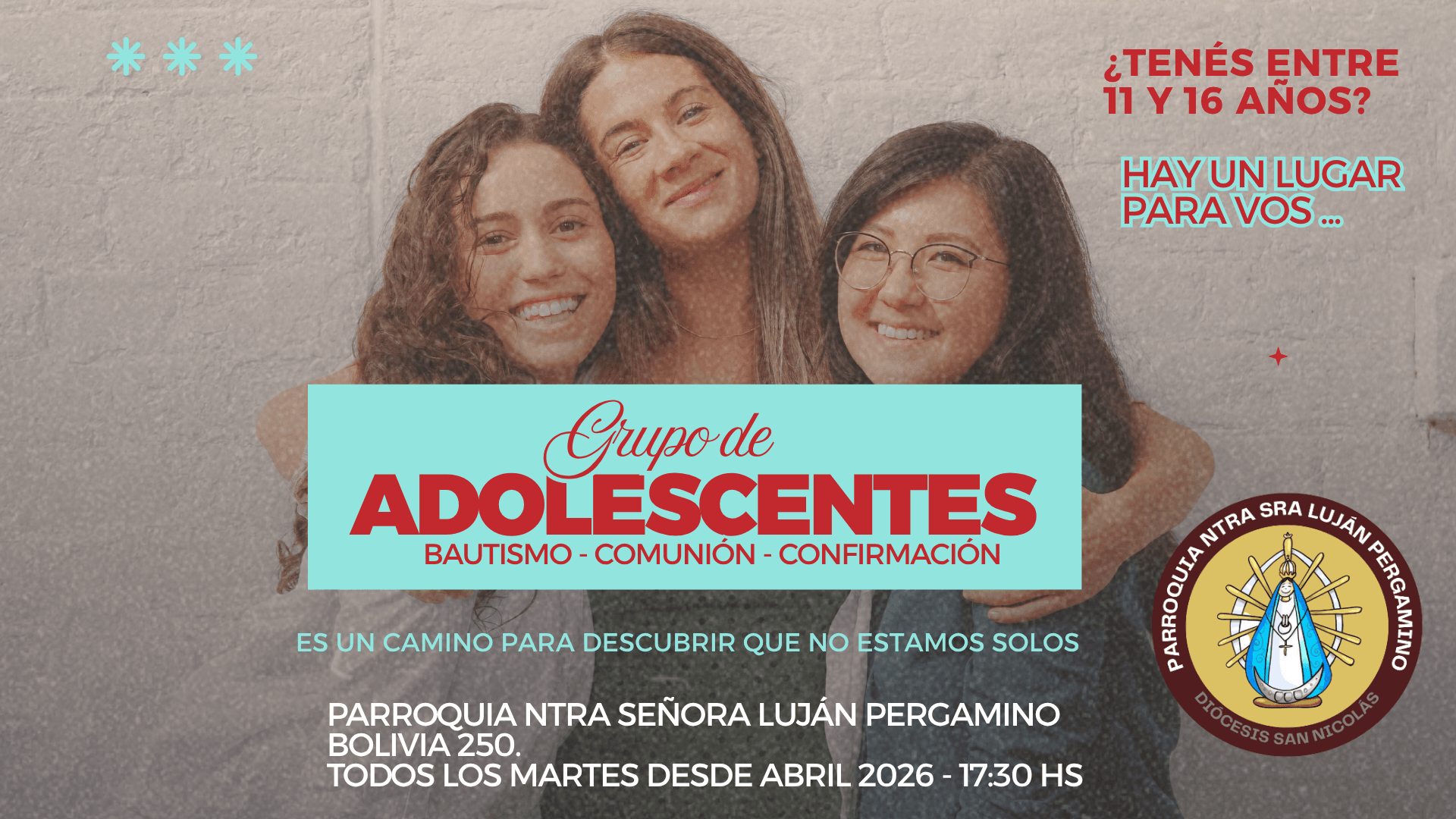 ENCUENTROS CON ADOLESCENTES EN PARROQUIA NTRA SRA DE LUJÁN PERGAMINO