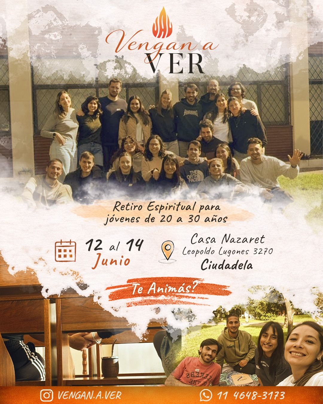 Retiro espiritual para jovenes - Vengan a Ver - 10ma edicion!!