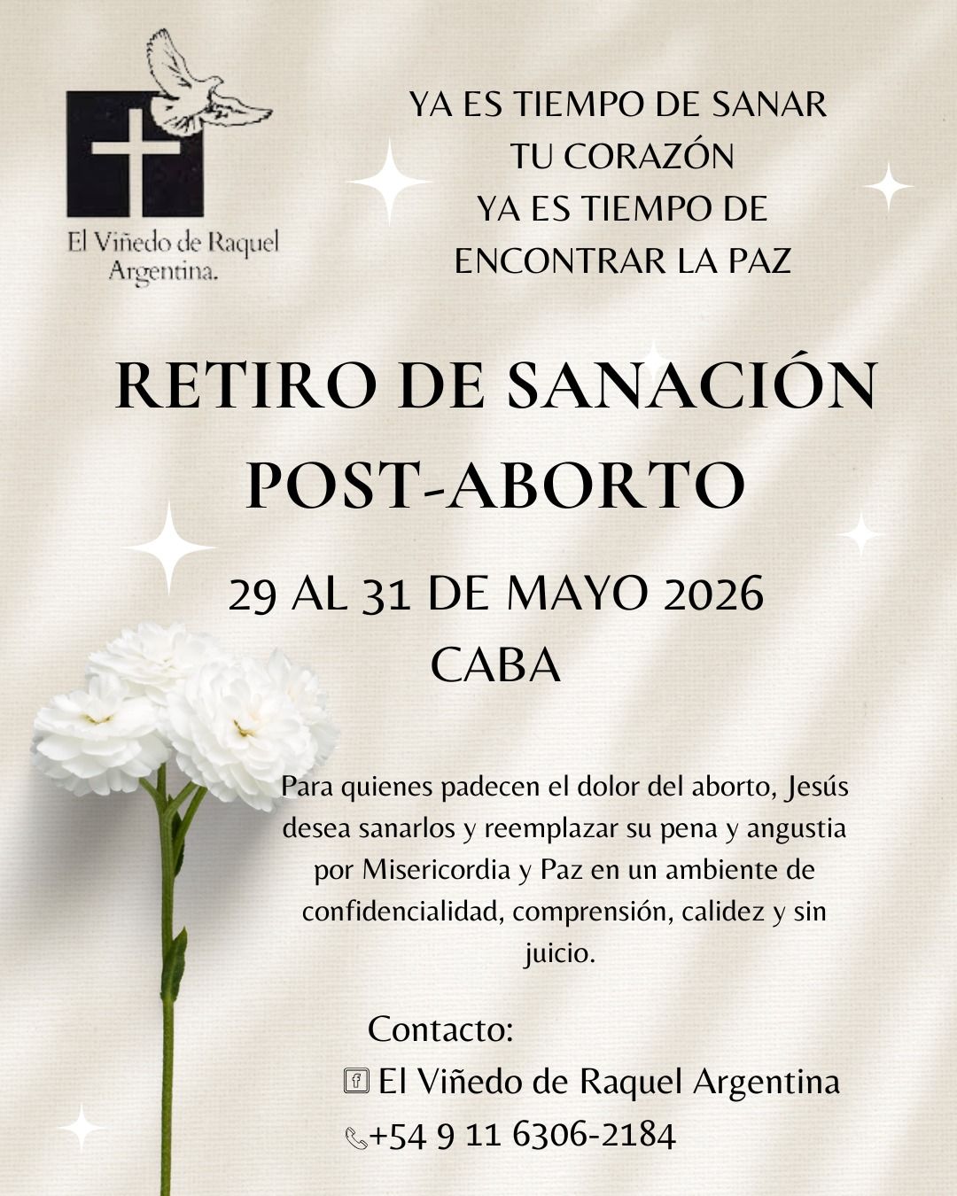 Retiro de Sanación Post-Aborto - Mayo 2026
