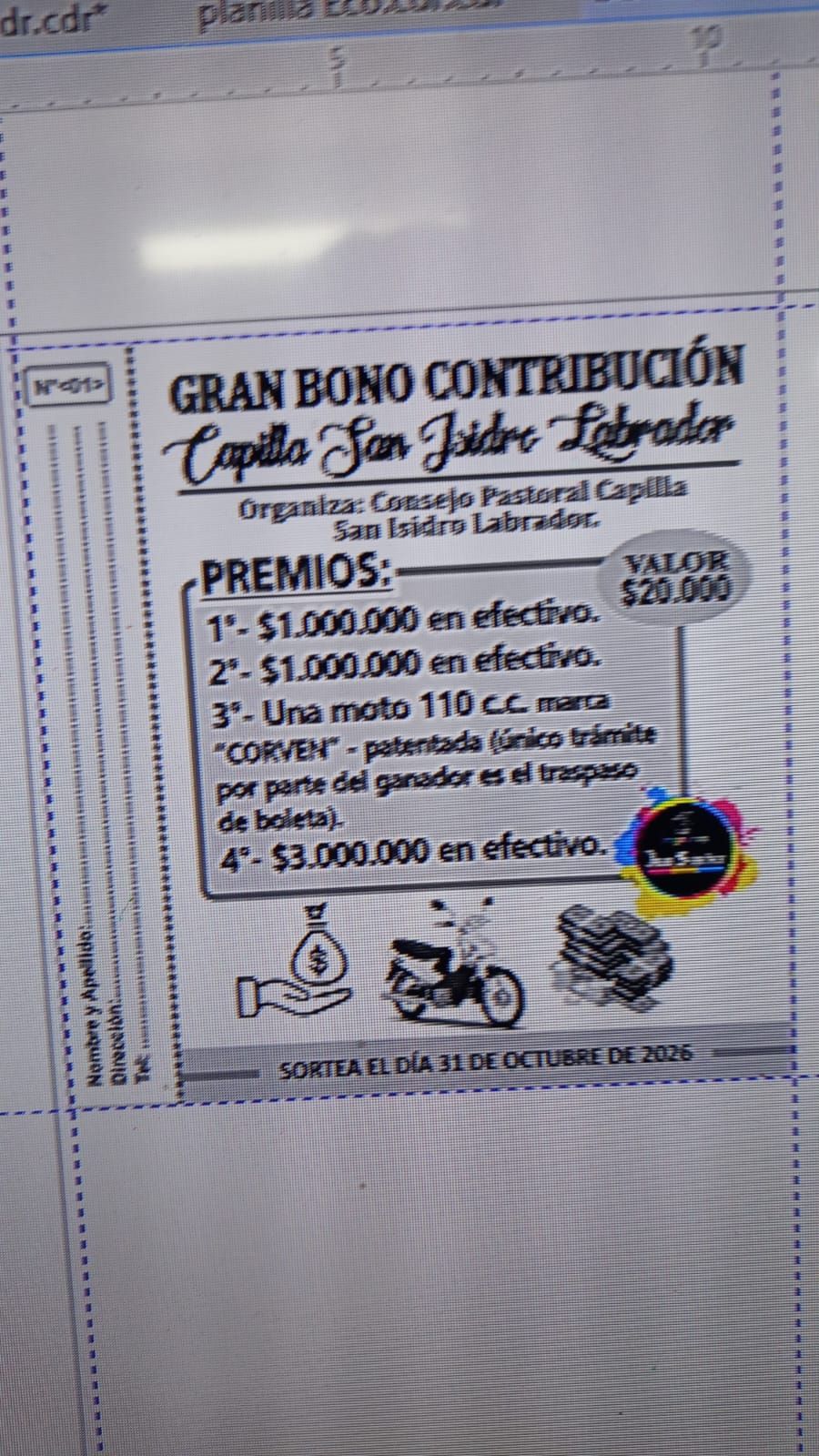 Gran Bono contribución San Isidro Labrador