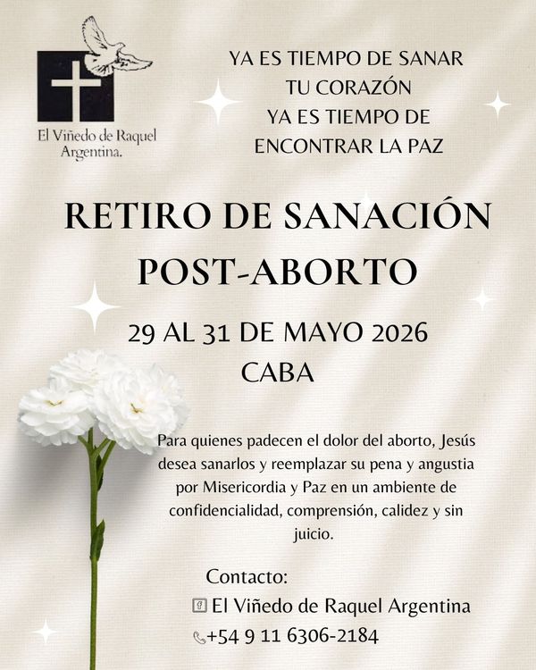 Retiro de Sanación Post-Aborto - Mayo 2026