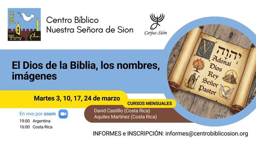 El Dios de la Biblia, los nombres,  imágenes